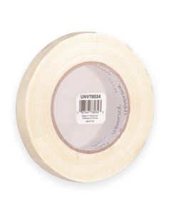 UNV78034 190# MEDIUM GRADE FILAMENT TAPE, 3" CORE, 18 MM X 54.8 M, CLEAR