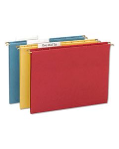 SMD64040 TUFF HANGING FOLDERS WITH EASY SLIDE TAB, LETTER SIZE, 1/3-CUT TAB, ASSORTED, 15/BOX