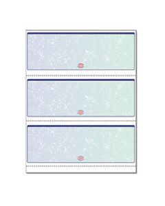 PRB04539RM PREMIER PRISMATIC CHECK, 13 FEATURES, 8.5 X 11, BLUE/GREEN PRISMATIC, 500/REAM