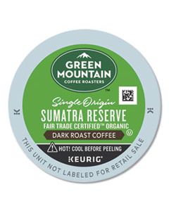 GMT4060 FAIR TRADE ORGANIC SUMATRAN EXTRA BOLD COFFEE K-CUPS, 24/BOX