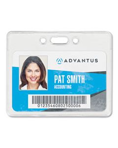 AVT75450 PROXIMITY ID BADGE HOLDER, HORIZONTAL, 3 3/8W X 2 3/8H, CLEAR, 50/PACK