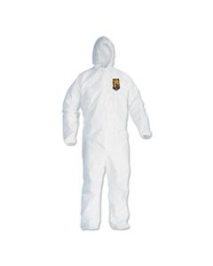 KCC44325 A40 ELASTIC-CUFF AND ANKLES HOODED COVERALLS, WHITE, 2X-LARGE, 25/CASE
