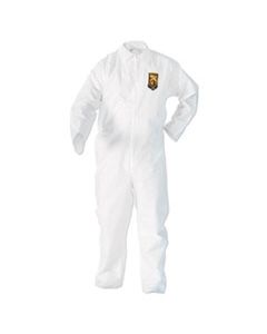 KCC49002 A20 BREATHABLE PARTICLE PROTECTION COVERALLS, MEDIUM, WHITE, 24/CARTON