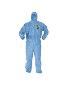 KCC45026 A60 ELASTIC-CUFF, ANKLES & BACK HOODED COVERALLS, 3X LARGE, BLUE, 20/CARTON