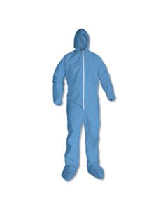 KCC45353 A65 ZIPPER FRONT FLAME RESISTANT COVERALLS, BLUE, LARGE, 25/CARTON