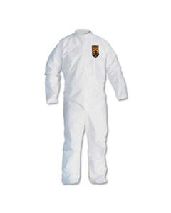 KCC46002 A30 ELASTIC BACK COVERALLS, 2X-LARGE, WHITE, 25/CARTON