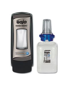 GOJ8745D1 HAND MEDIC ADX-7 DISPENSER KIT, 700 ML REFILL, BLACK/CHROME