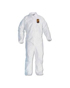 KCC44317 A40 ELASTIC-CUFF AND ANKLES COVERALLS, 4X-LARGE, WHITE, 25/CARTON