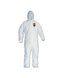 KCC44326 A40 ELASTIC-CUFF, ANKLE, HOODED COVERALLS, 3X-LARGE, WHITE, 25/CARTON