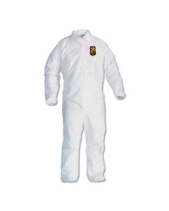 KCC44316 A40 ELASTIC-CUFF AND ANKLES COVERALLS, 3X-LARGE, WHITE, 25/CARTON