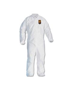 KCC46105 A30 ELASTIC-BACK & CUFF COVERALLS, WHITE, 2X-LARGE, 25/CASE