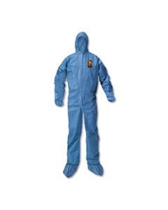KCC58527 A20 ELASTIC BACK WRIST/ANKLE, HOOD/BOOTS COVERALLS, 4X-LARGE, BLUE, 20/CARTON