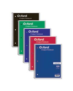 TOP65161 COIL-LOCK WIREBOUND NOTEBOOKS, 1 SUBJECT, MEDIUM/COLLEGE RULE, ASSORTED COLOR COVERS, 11 X 8.5, 100 SHEETS