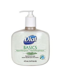 DIA06044EA BASICS LIQUID HAND SOAP, FRESH FLORAL, 16 OZ PUMP BOTTLE