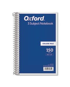 TOP65362 COIL-LOCK WIREBOUND NOTEBOOKS, 3 SUBJECTS, MEDIUM/COLLEGE RULE, ASSORTED COLOR COVERS, 9.5 X 6, 150 SHEETS