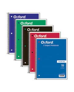 TOP65021 COIL-LOCK WIREBOUND NOTEBOOKS, 1 SUBJECT, MEDIUM/COLLEGE RULE, ASSORTED COLOR COVERS, 10.5 X 8, 70 SHEETS