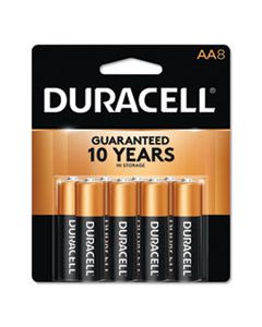 DURMN1500B8Z COPPERTOP ALKALINE AA BATTERIES, 8/PACK