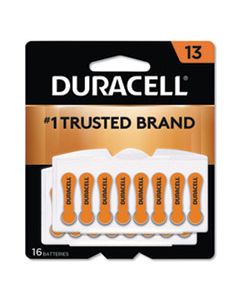 DURDA13B16ZM09 HEARING AID BATTERY, #13, 16/PACK