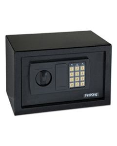 FIRHS1207 SMALL PERSONAL SAFE, 0.3 CU FT, 12.25W X 7.75D X 7.75H, BLACK