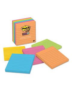 MMM6756SSUC PADS IN RIO DE JANEIRO COLORS, LINED, 4 X 4, 90-SHEET PADS, 6/PACK