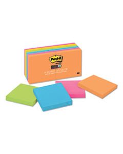 MMM65412SSUC PADS IN RIO DE JANEIRO COLORS, 3 X 3, 90-SHEET PADS, 12/PACK