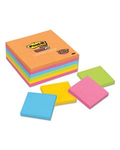 MMM65424SSAU PADS IN RIO DE JANEIRO COLORS, 3 X 3, 90-SHEET PADS, 24/PACK