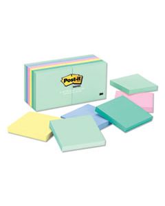 MMM654AST ORIGINAL PADS IN MARSEILLE COLORS, 3 X 3, 100-SHEET, 12/PACK