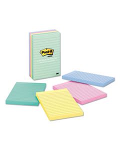 MMM6605PKAST ORIGINAL PADS IN MARSEILLE COLORS, LINED, 4 X 6, 100-SHEET, 5/PACK