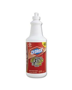 CLO31911 DISINFECTING BIO STAIN AND ODOR REMOVER, FRAGRANCED, 32 OZ PULL-TOP BOTTLE, 6/CT