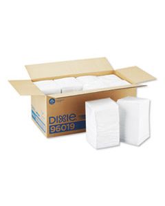 GPC96019 BEVERAGE NAPKINS, SINGLE-PLY, 9 1/2 X 9 1/2, WHITE, 4000/CARTON