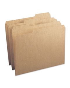 SMD10830 HEAVYWEIGHT KRAFT FILE FOLDERS, 1/3-CUT TABS, LETTER SIZE, 17 PT. KRAFT, 50/BOX