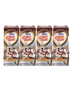 NES35115CT LIQUID COFFEE CREAMER, CAFE MOCHA, 0.38 OZ MINI CUPS, 50/BOX, 4 BOXES/CARTON, 200 TOTAL/CARTON