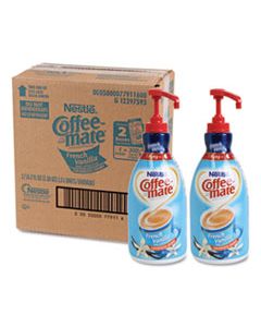 NES31803CT LIQUID COFFEE CREAMER, FRENCH VANILLA, 1.5 LITER PUMP BOTTLE, 2/CARTON