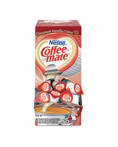 NES42498 LIQUID COFFEE CREAMER, CINNAMON VANILLA, 0.38 OZ MINI CUPS, 50/BOX