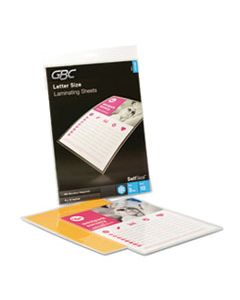 GBC3747308 SELFSEAL SELF-ADHESIVE LAMINATING POUCHES & SINGLE-SIDED SHEETS, 3 MIL, 9" X 12", GLOSS CLEAR, 10/PACK