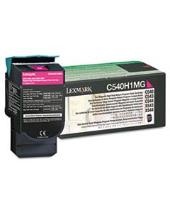 LEXC540H1MG C540H1MG RETURN PROGRAM HIGH-YIELD TONER, 2000 PAGE-YIELD, MAGENTA