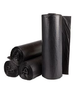 IBSS303716K HIGH-DENSITY COMMERCIAL CAN LINERS, 30 GAL, 16 MICRONS, 30" X 37", BLACK, 500/CARTON