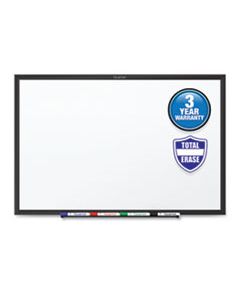 QRTS537B CLASSIC SERIES TOTAL ERASE DRY ERASE BOARD, 72 X 48, WHITE SURFACE, BLACK FRAME