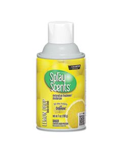 CHP5189 SPRAYSCENTS METERED AIR FRESHENER REFILL, LEMON, 7 OZ AEROSOL, 12/CARTON