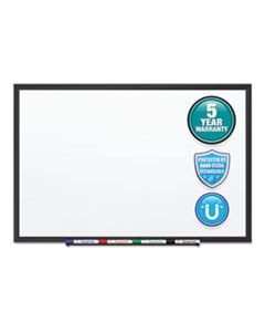 QRTSM531B CLASSIC SERIES NANO-CLEAN DRY ERASE BOARD, 24 X 18, BLACK ALUMINUM FRAME