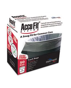 HERH7450TCRC1 LINEAR LOW DENSITY CAN LINERS WITH ACCUFIT SIZING, 44 GAL, 0.9 MIL, 37" X 50", CLEAR, 50/BOX