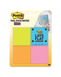 MMMF2208SSAU FULL ADHESIVE NOTES, 2 X 2, ASSORTED RIO DE JANEIRO COLORS, 25-SHEET, 8/PACK