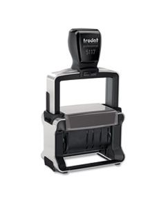 USST5117 TRODAT PROFESSIONAL 12-MESSAGE STAMP, DATER, SELF-INKING, 2 1/4 X 3/8, BLACK