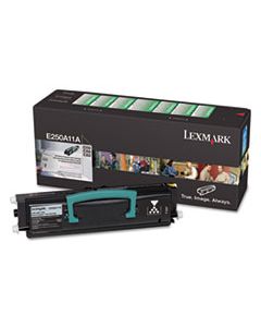 LEXE250A11A E250A11A RETURN PROGRAM TONER, 3500 PAGE-YIELD, BLACK