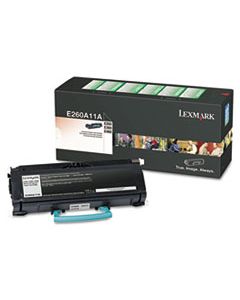 LEXE260A11A E260A11A RETURN PROGRAM TONER, 3500 PAGE-YIELD, BLACK