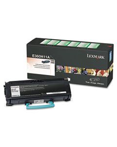LEXE360H11A E360H11A (E360/E46X) RETURN PROGRAM HIGH-YIELD TONER, 9000 PAGE-YIELD, BLACK