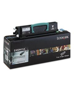 LEXE450H11A E450H11A RETURN PROGRAM TONER, 11000 PAGE-YIELD, BLACK