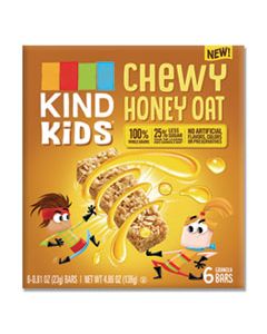 KND25989 KIDS BARS, CHEWY HONEY OAT, 0.81 OZ, 6/PACK