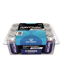 RAY81312PPK ALKALINE D BATTERIES, 12/PACK