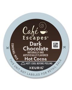 GMT6802 CAFE ESCAPES DARK CHOCOLATE HOT COCOA K-CUPS, 24/BOX